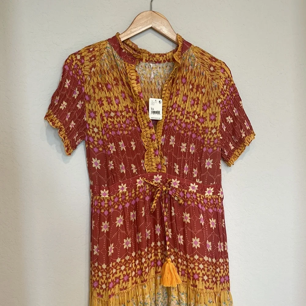 NWT Free People Rare Feeling Maxi Dress - Picture 7 of 8